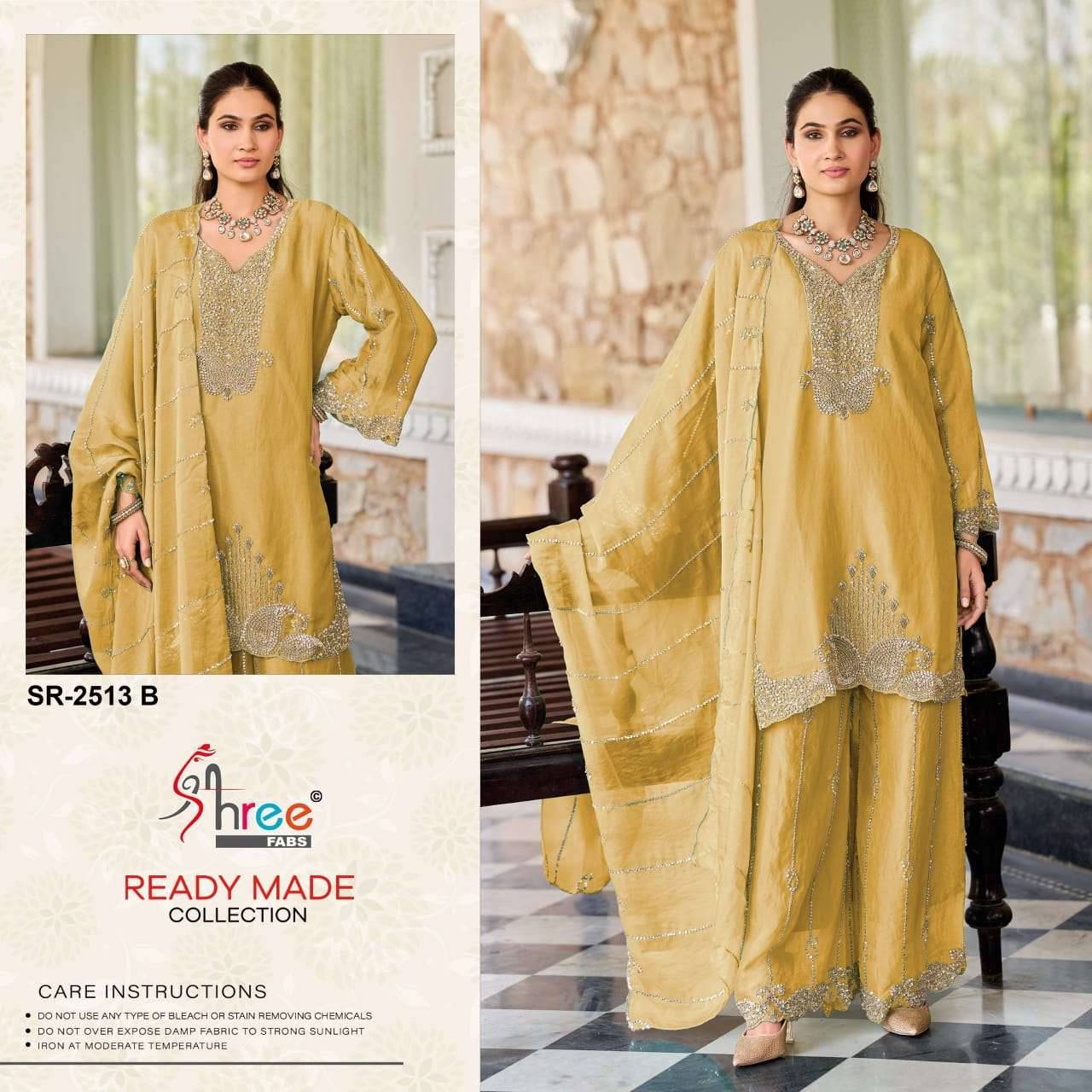 2513 Colors BY Shree fabs 2513 a TO 2513 d SERIES Pakistani Stylish Beautiful Colourful Printed & moss chiffon readymade Dresses At Wholesale Price